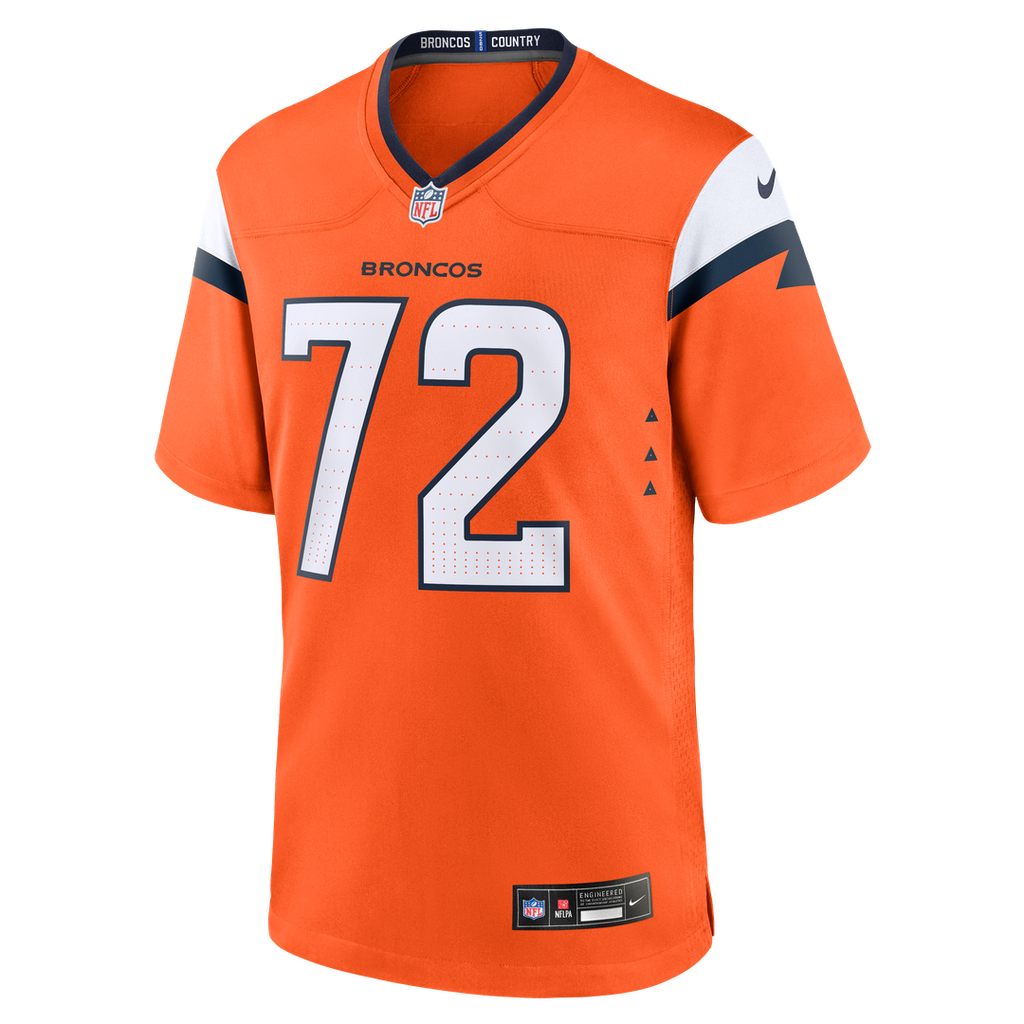 Garett Bolles Denver Broncos Nike Team Game Jersey -  Orange