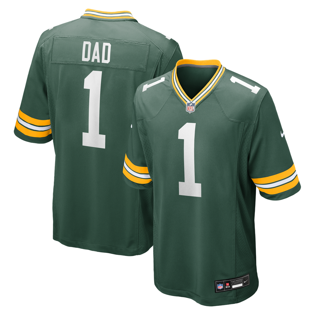 Number 1 Dad Green Bay Packers Nike Game Jersey - Green