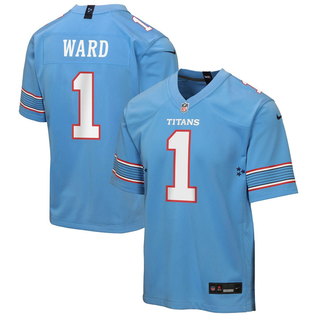 Cameron Ward Tennessee Titans Nike Youth Game Jersey - Light Blue