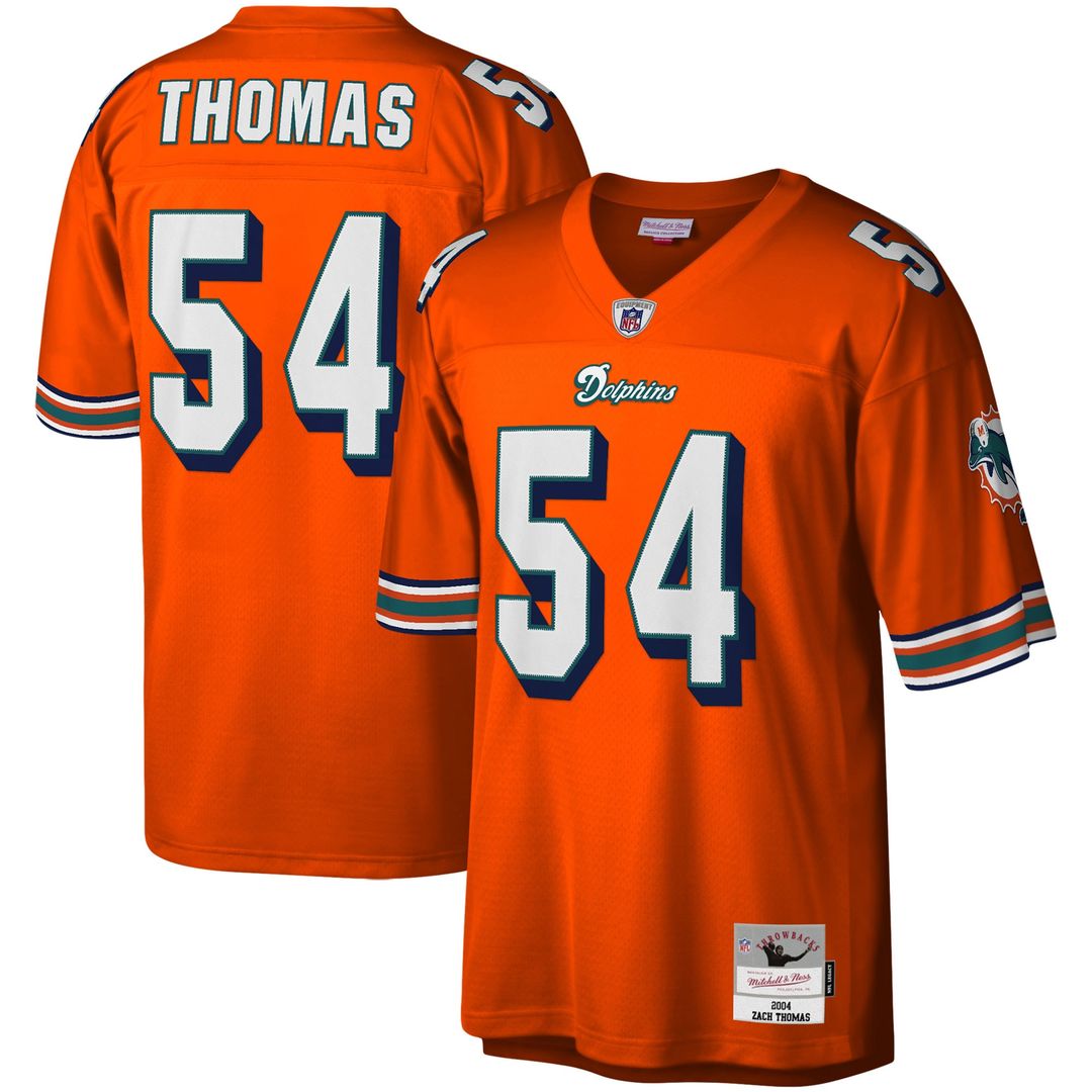 Zach Thomas Miami Dolphins Mitchell & Ness Legacy Replica Jersey - White