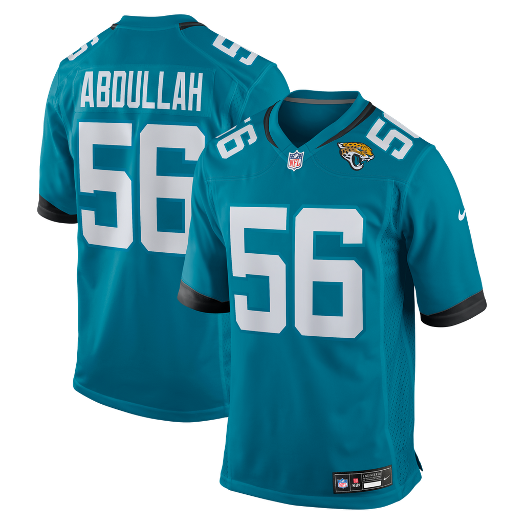 Yasir Abdullah Jacksonville Jaguars Nike Team Game Jersey -  Teal