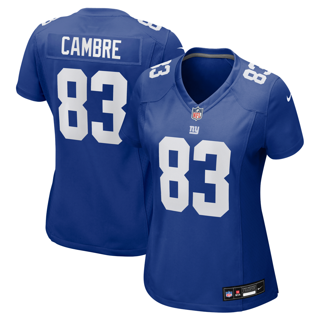 Dalen Cambre New York Giants Nike Women's Team Game Jersey -  Royal