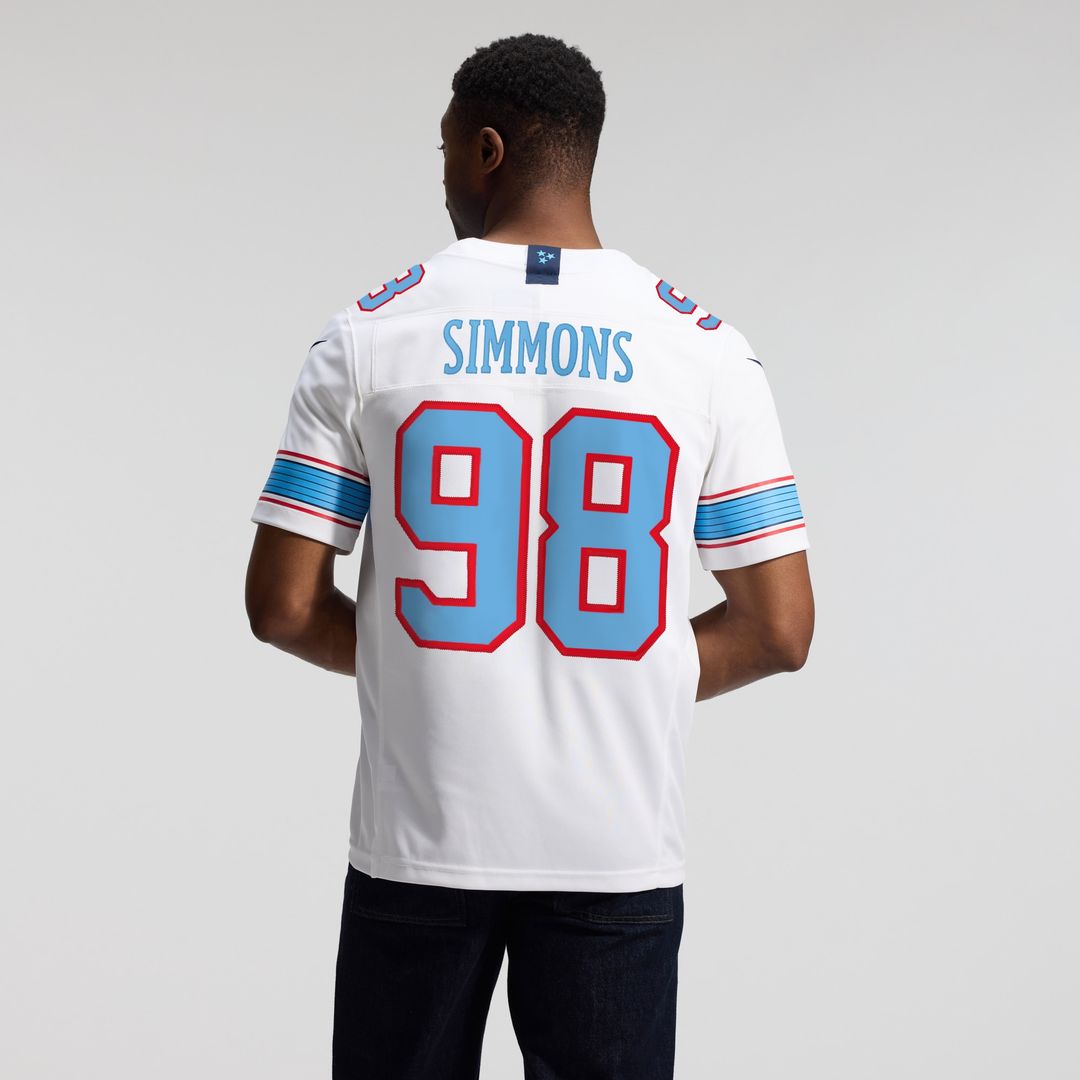 Jeffery Simmons Tennessee Titans Nike Vapor F.U.S.E. Stitched Limited Jersey - White