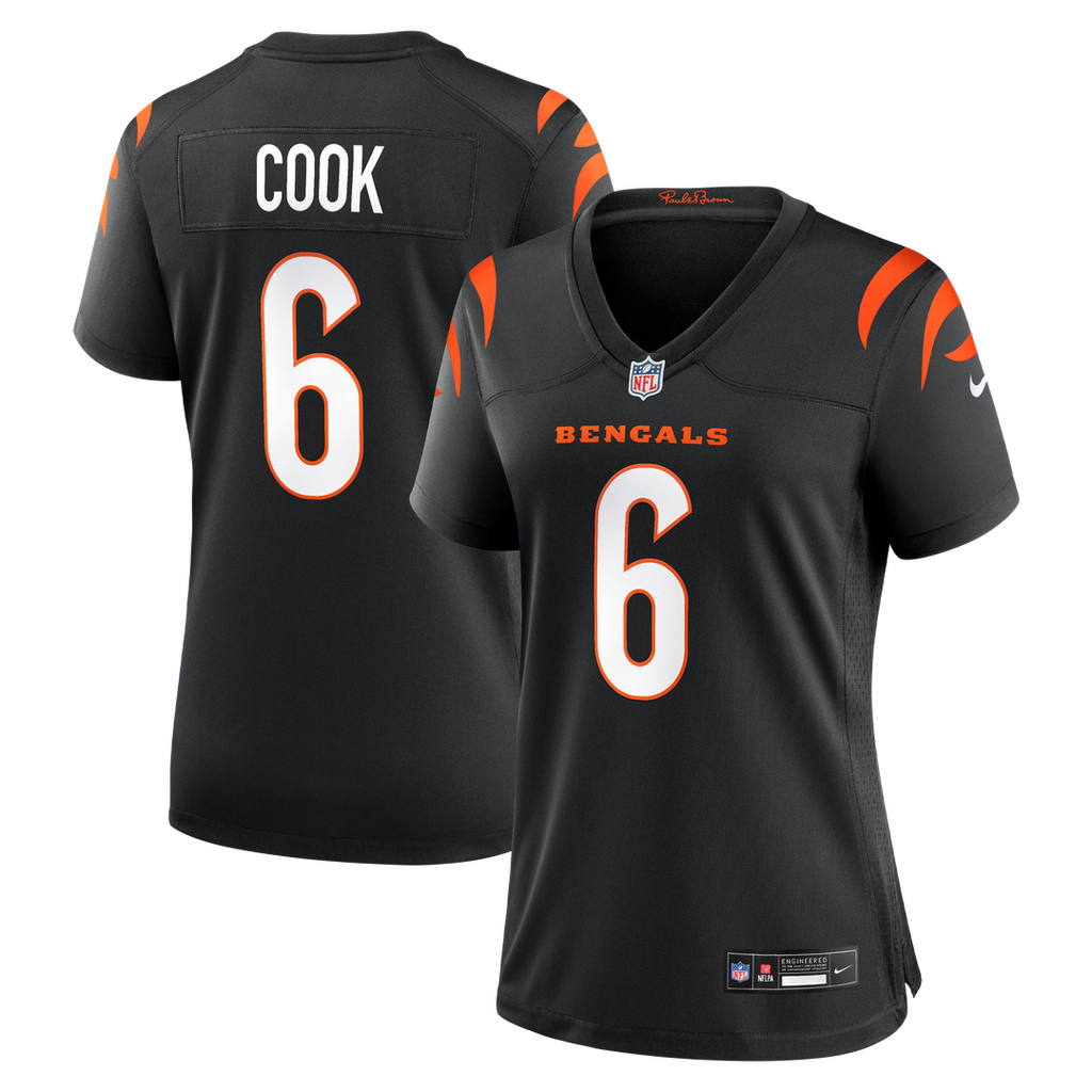 Bryan Cook Cincinnati Bengals Nike Women's Team Game Jersey -  Black