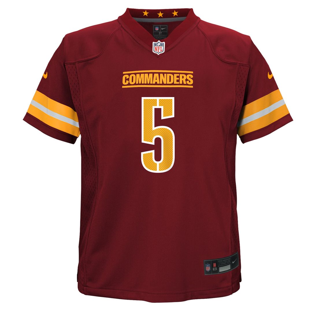 Jayden Daniels Washington Commanders Nike Preschool Team Player Game Jersey - Burgundy