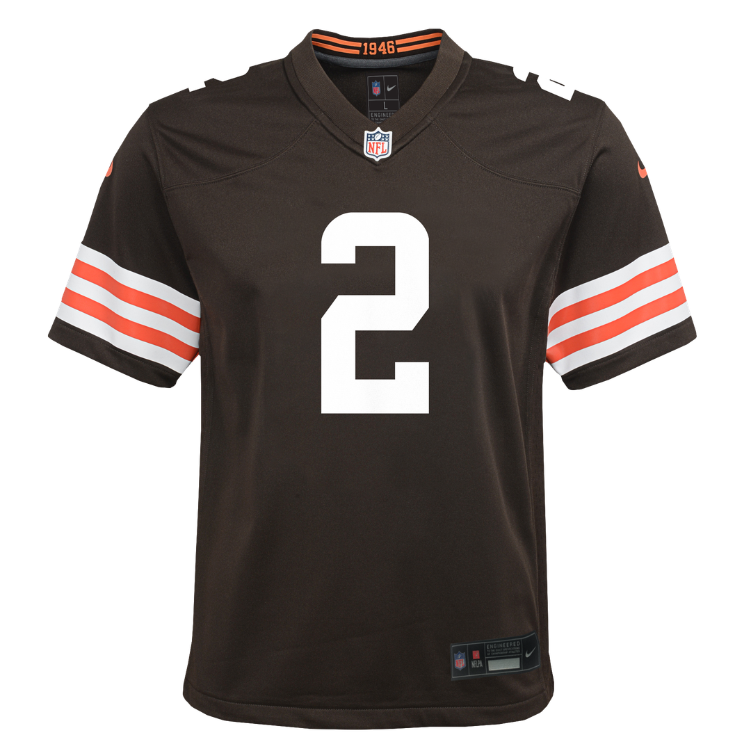 Shedeur Sanders Cleveland Browns Nike Youth Game Jersey - Brown