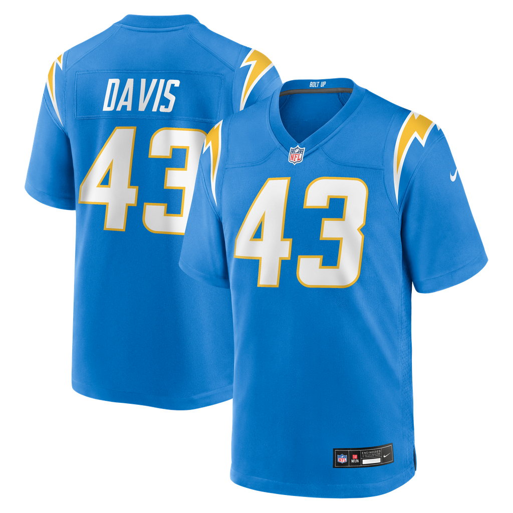 Michael Davis Los Angeles Chargers Nike Game Jersey - Powder Blue