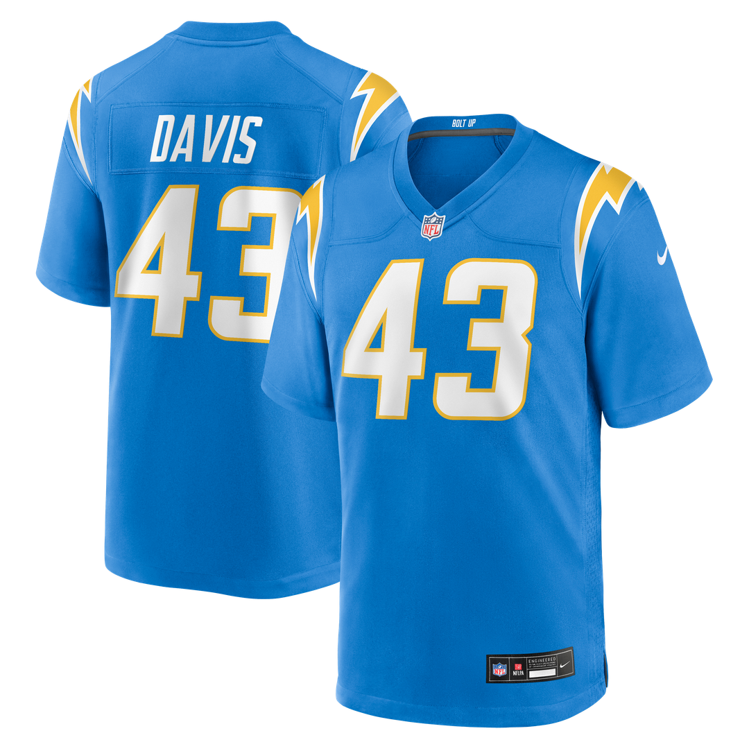 Michael Davis Los Angeles Chargers Nike Game Jersey - Powder Blue