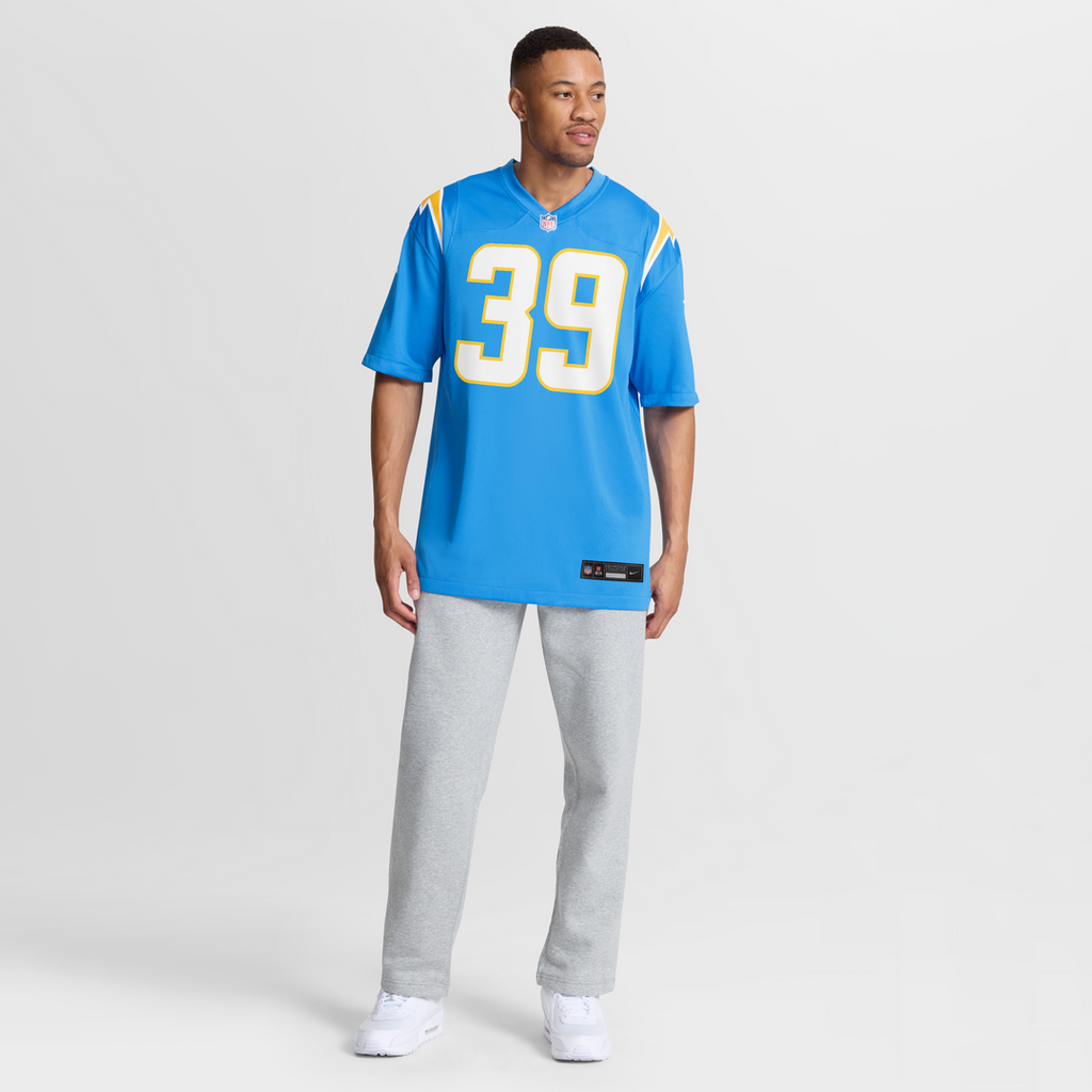Eric Rogers Los Angeles Chargers Nike Team Game Jersey -  Powder Blue