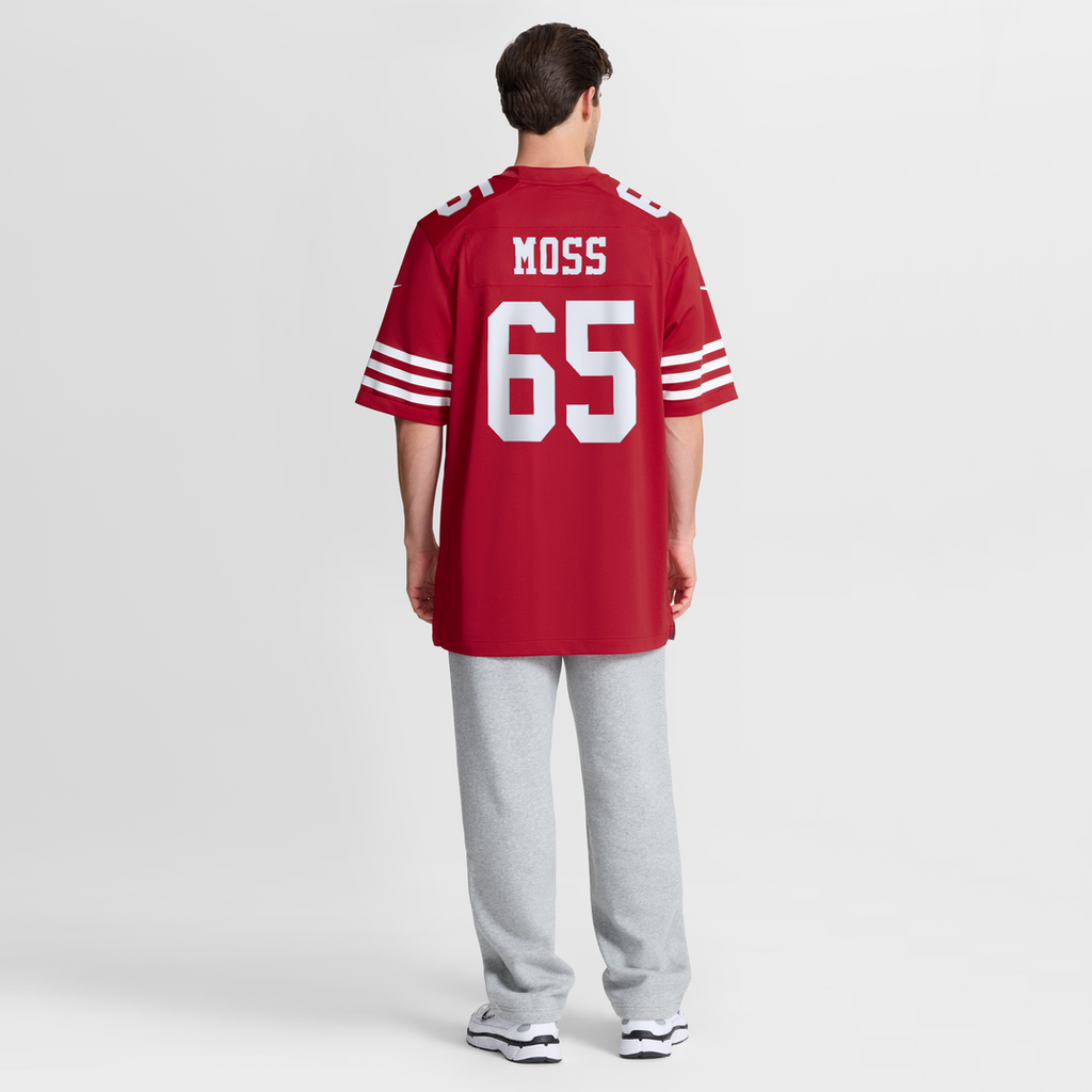 Drew Moss San Francisco 49ers Nike Team Game Jersey -  Scarlet