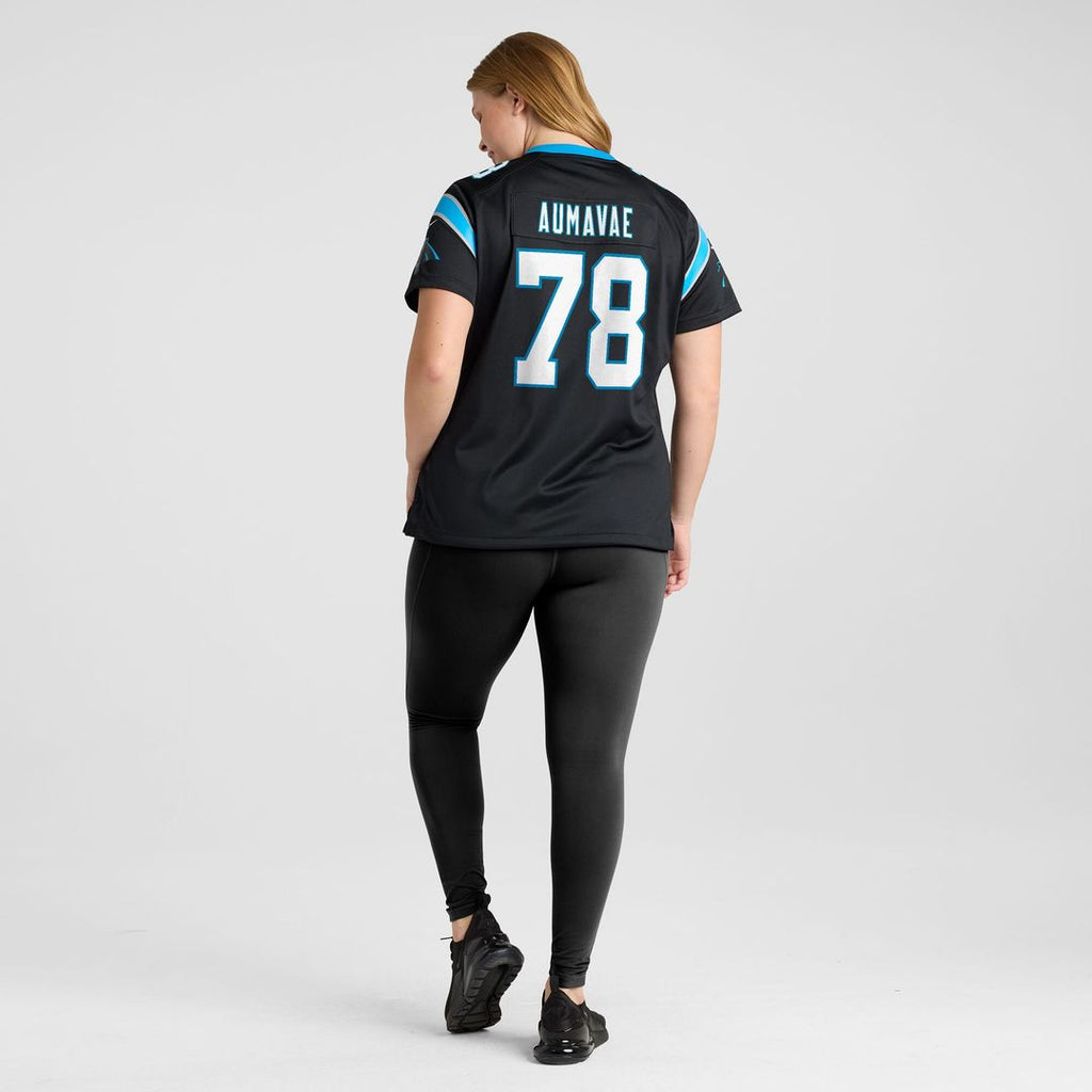 Popo Aumavae Carolina Panthers Nike Women's Team Game Jersey -  Black
