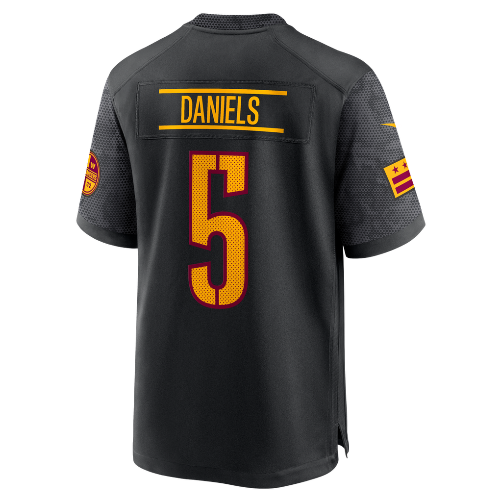 Jayden Daniels Washington Commanders Nike Alternate Game Player Jersey - Black