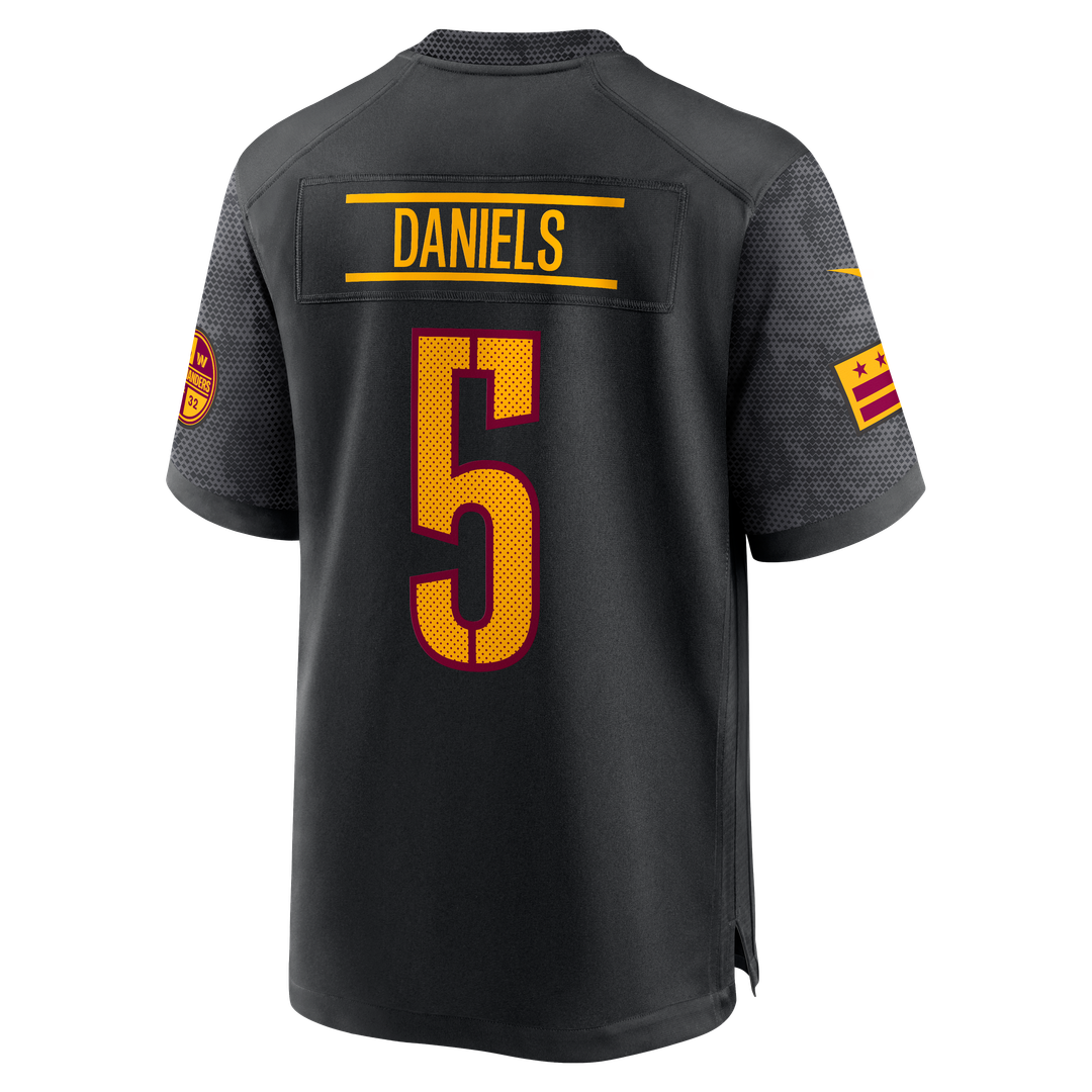 Jayden Daniels Washington Commanders Nike Alternate Game Player Jersey - Black