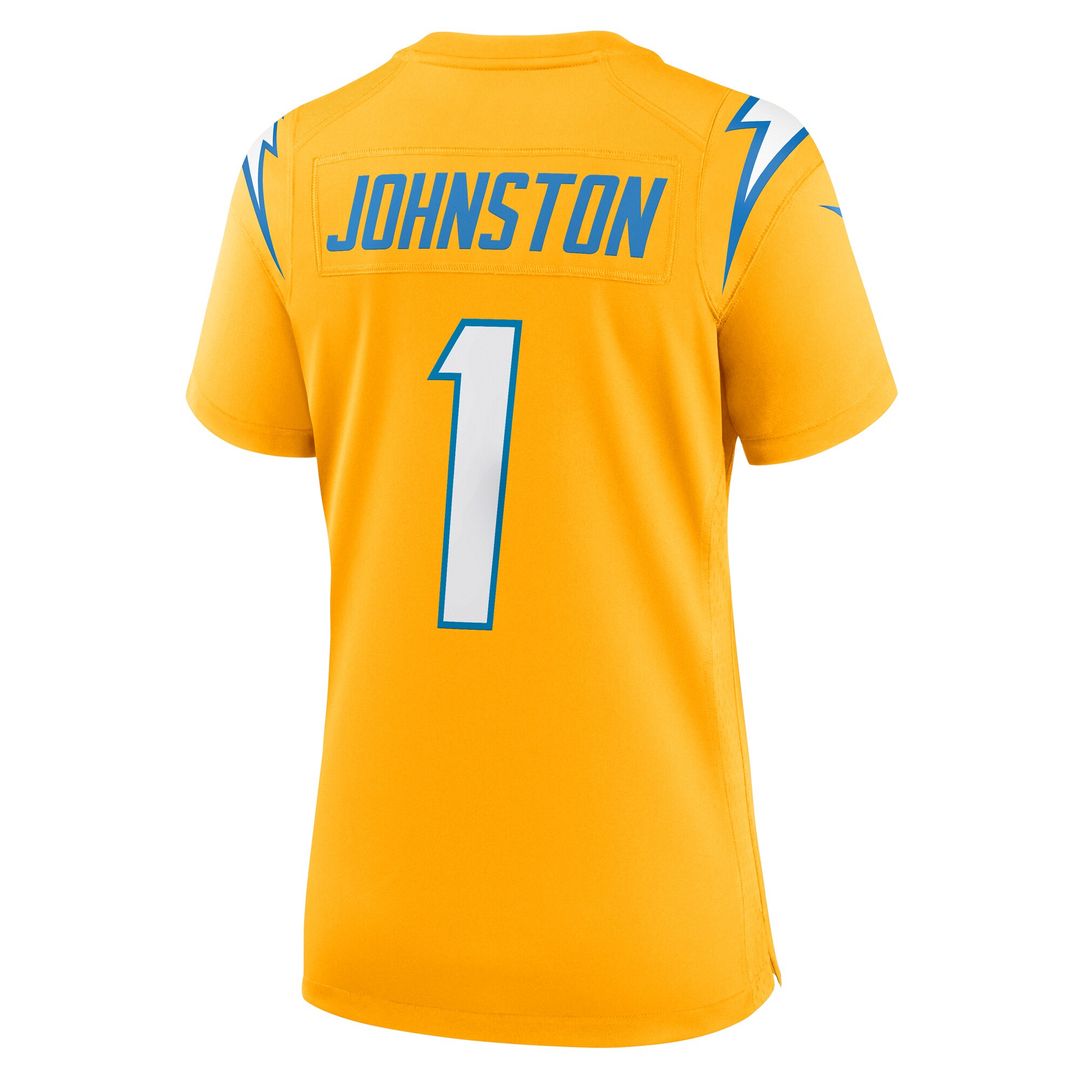 Quentin Johnston Los Angeles Chargers Nike Women's Alternate Charger Power Game Jersey - Gold