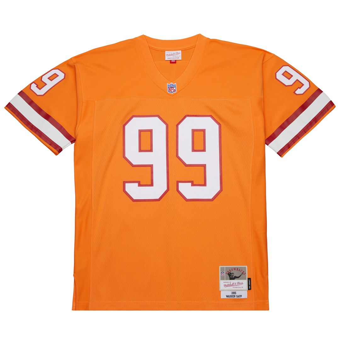 Warren Sapp Tampa Bay Buccaneers Mitchell & Ness 1995 Legacy Replica Jersey - Orange