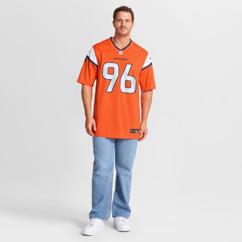Eyioma Uwazurike Denver Broncos Nike Team Game Jersey -  Orange