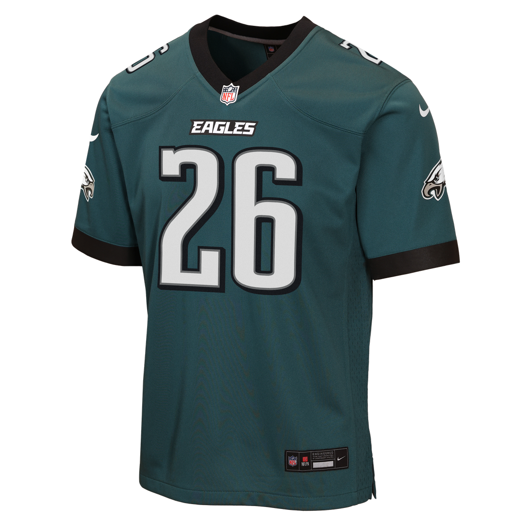 Saquon Barkley Philadelphia Eagles Nike Youth Team Game Jersey - Midnight Green