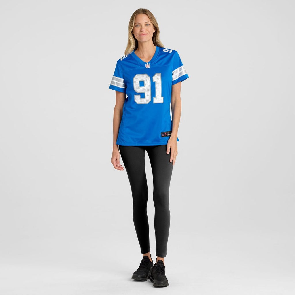 Tyleik Williams Detroit Lions Nike Women's Team Game Jersey -  Blue