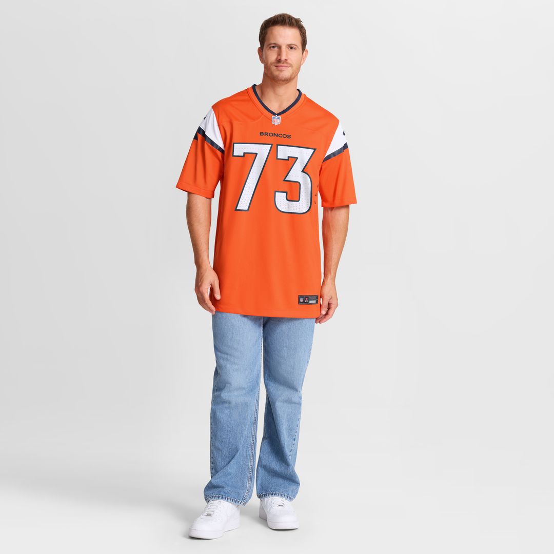 Frank Crum Denver Broncos Nike Team Game Jersey -  Orange