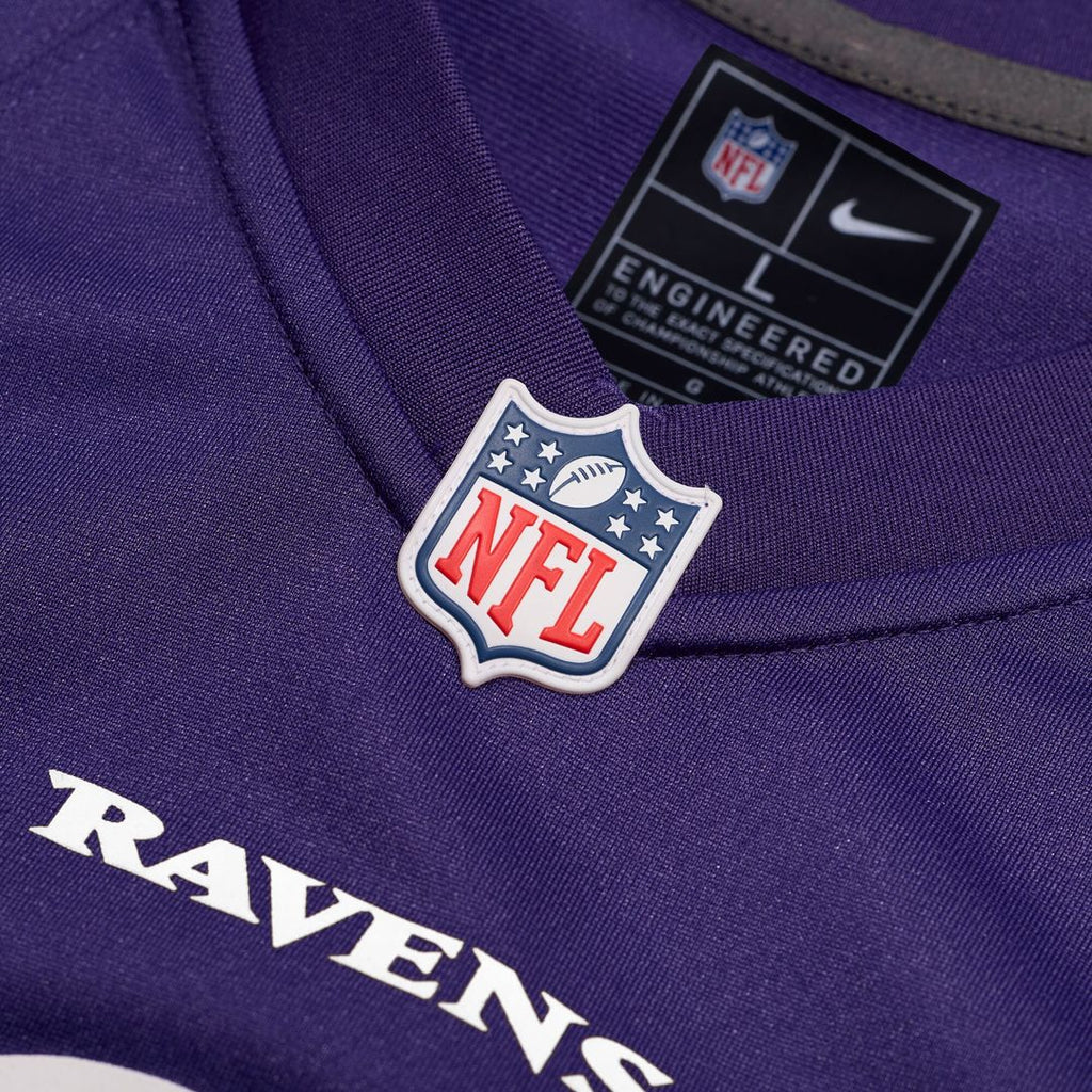 Justice Hill Baltimore Ravens Nike Game Jersey - Purple