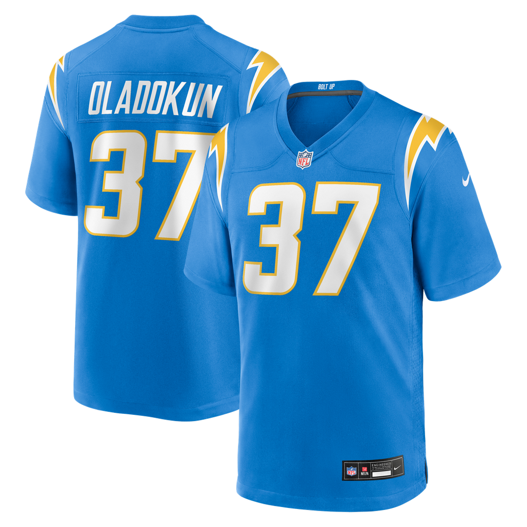 Jordan Oladokun Los Angeles Chargers Nike Team Game Jersey -  Powder Blue