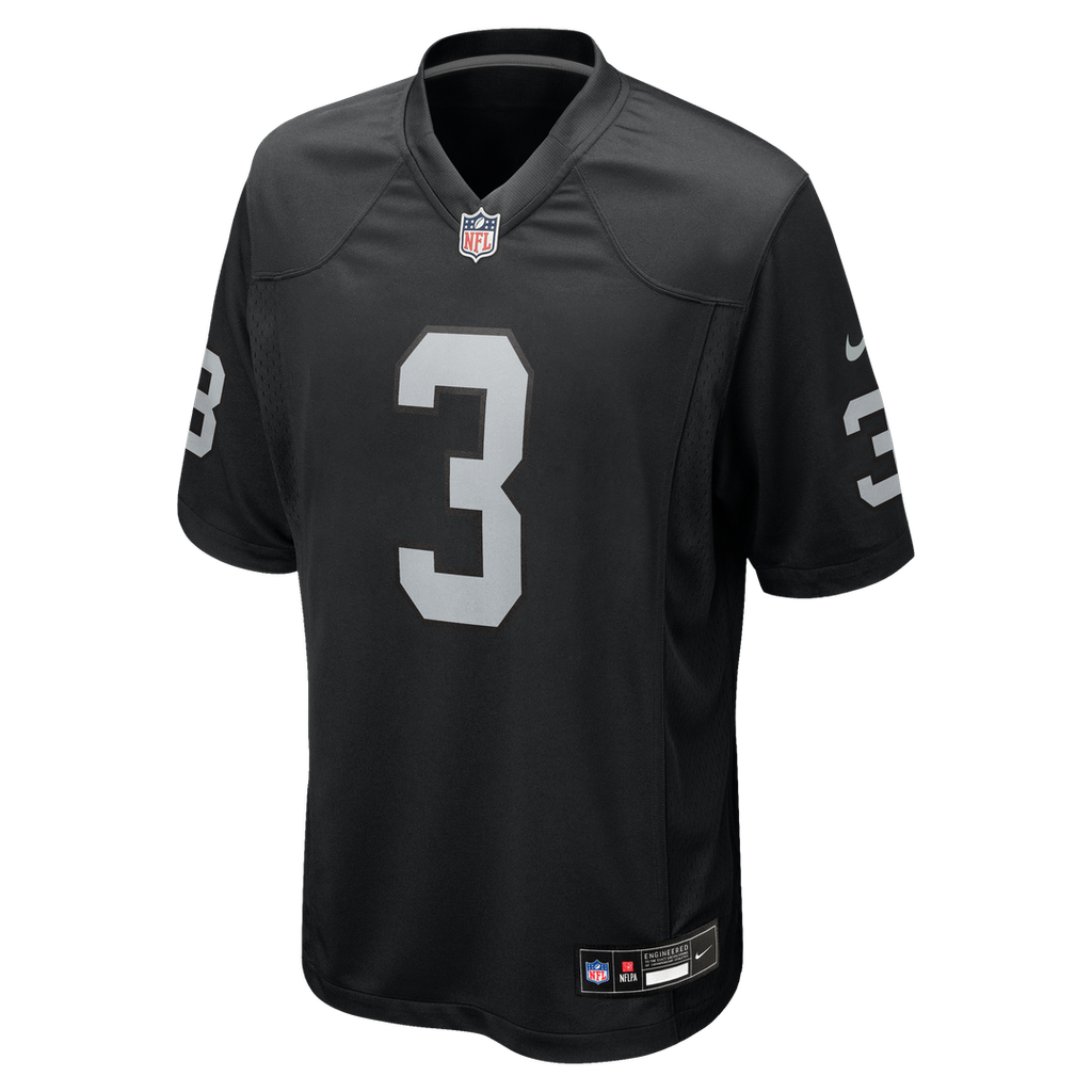 Zamir White Las Vegas Raiders Nike Team Game Jersey -  Black