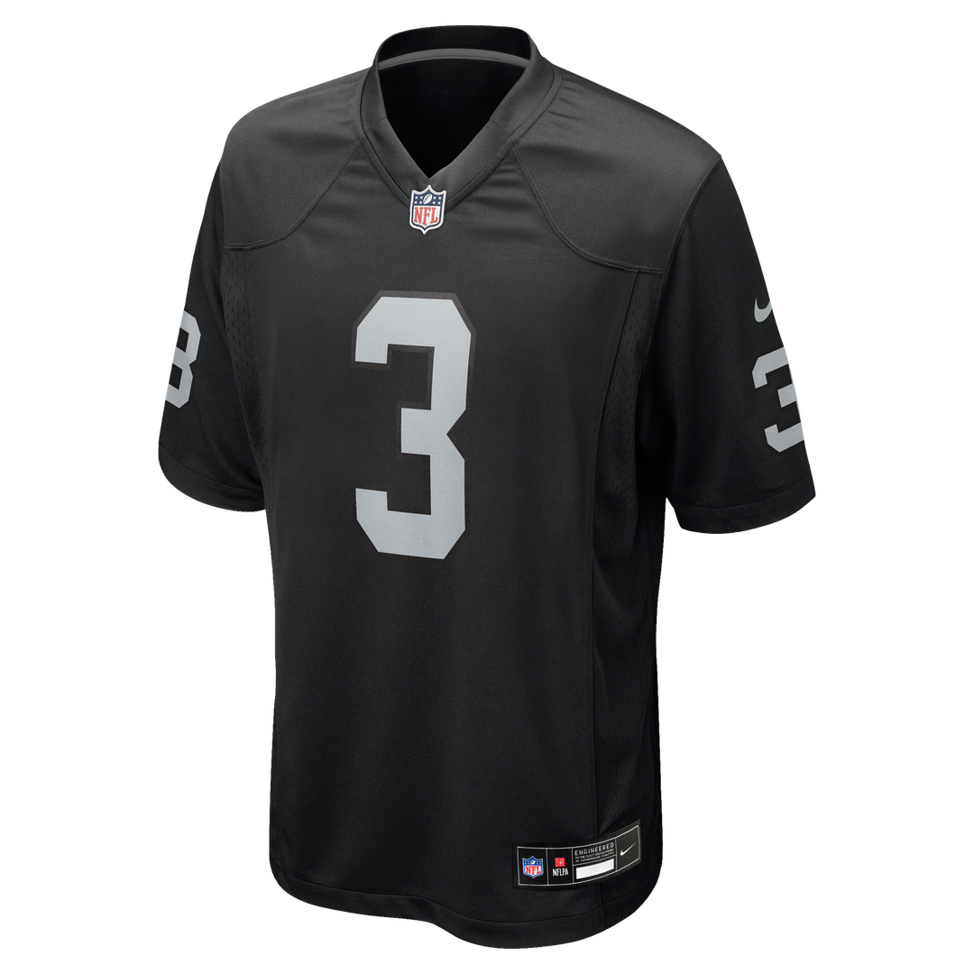 Zamir White Las Vegas Raiders Nike Team Game Jersey -  Black