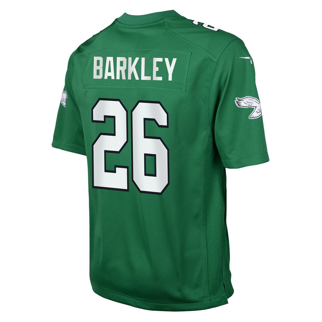 Saquon Barkley Philadelphia Eagles Nike Youth Game Jersey - Kelly Green