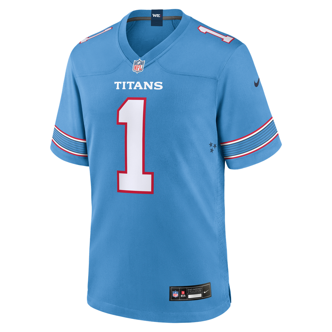 Cameron Ward Tennessee Titans Nike Game Jersey - Light Blue