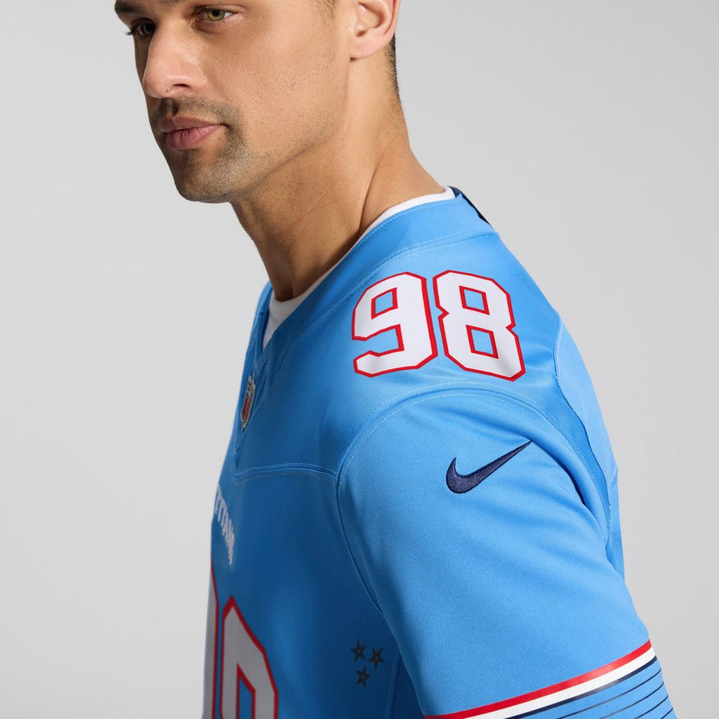Jeffery Simmons Tennessee Titans Nike Vapor F.U.S.E. Stitched Limited Jersey - White