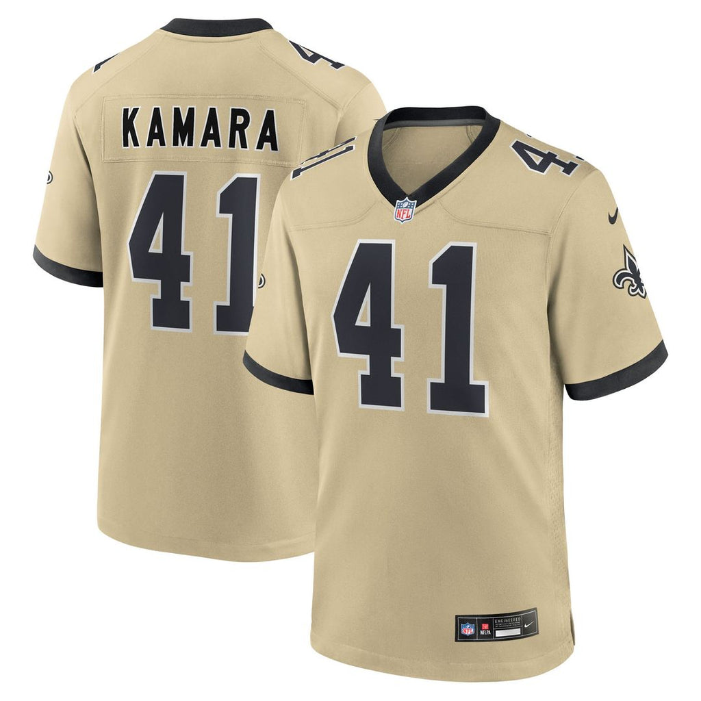 Alvin Kamara New Orleans Saints Nike Youth Gameday Golds Alternate Game Player Jersey - Gold
