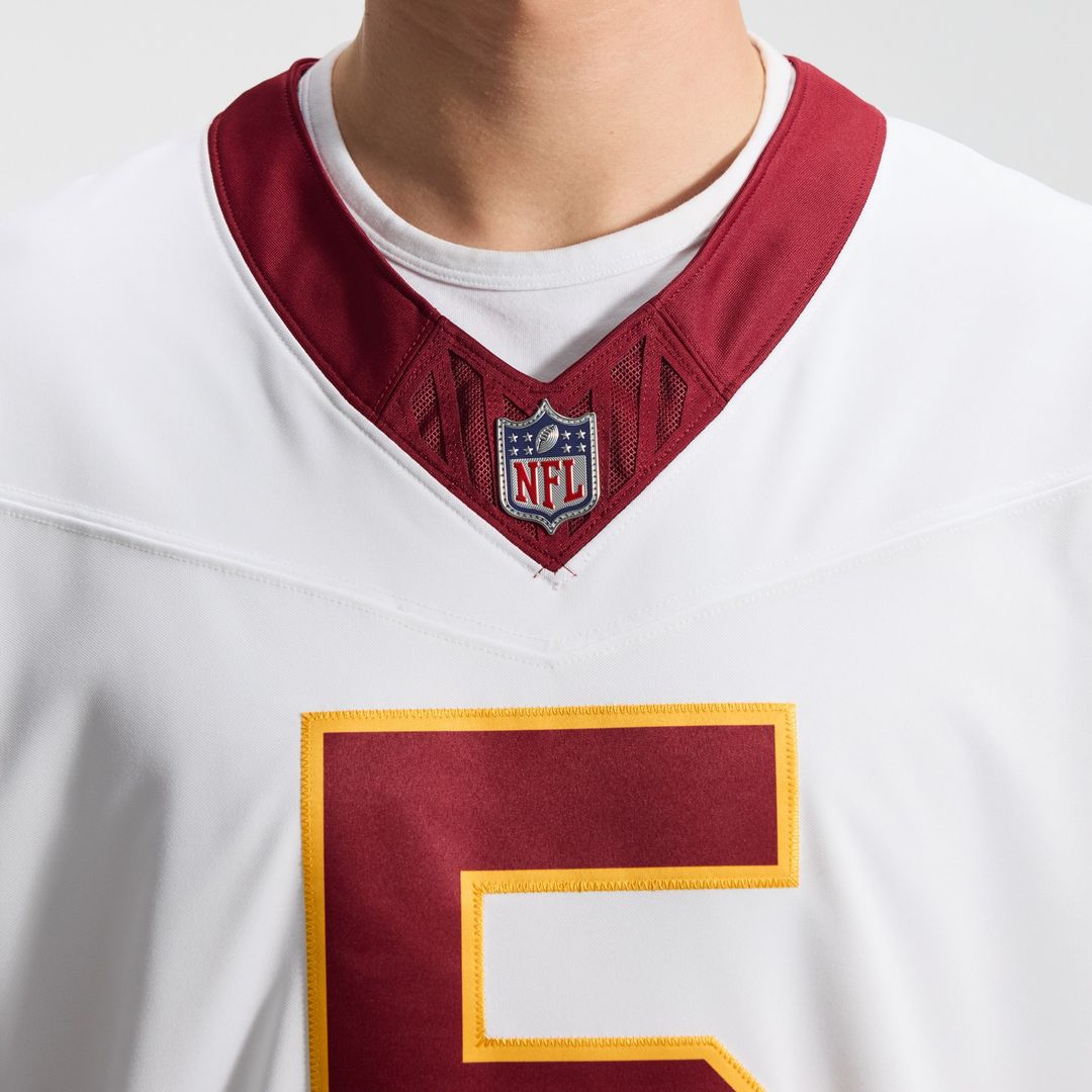 Jayden Daniels Washington Commanders Nike Vapor F.U.S.E. Stitched Limited Jersey - White