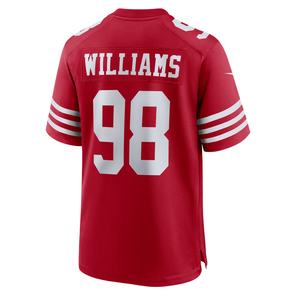 Mykel Williams San Francisco 49ers Nike Team Game Jersey -  Scarlet