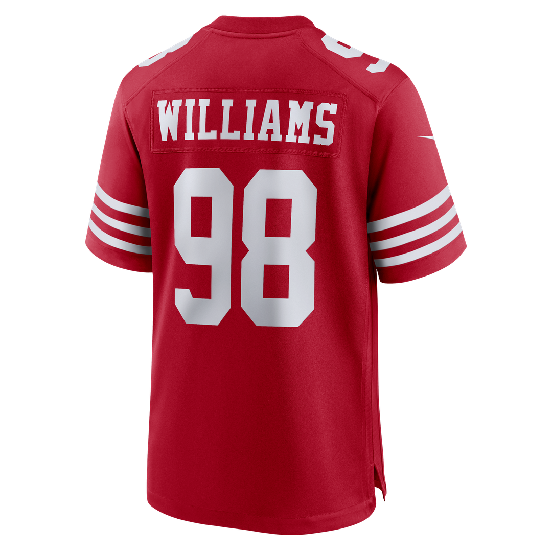 Mykel Williams San Francisco 49ers Nike Team Game Jersey -  Scarlet