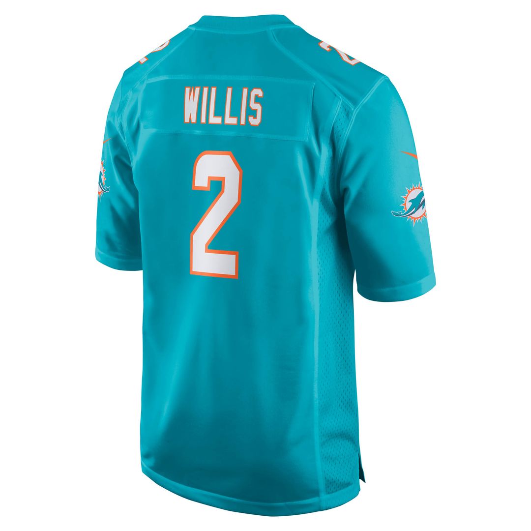 Malik Willis Miami Dolphins Nike Game Jersey - Aqua