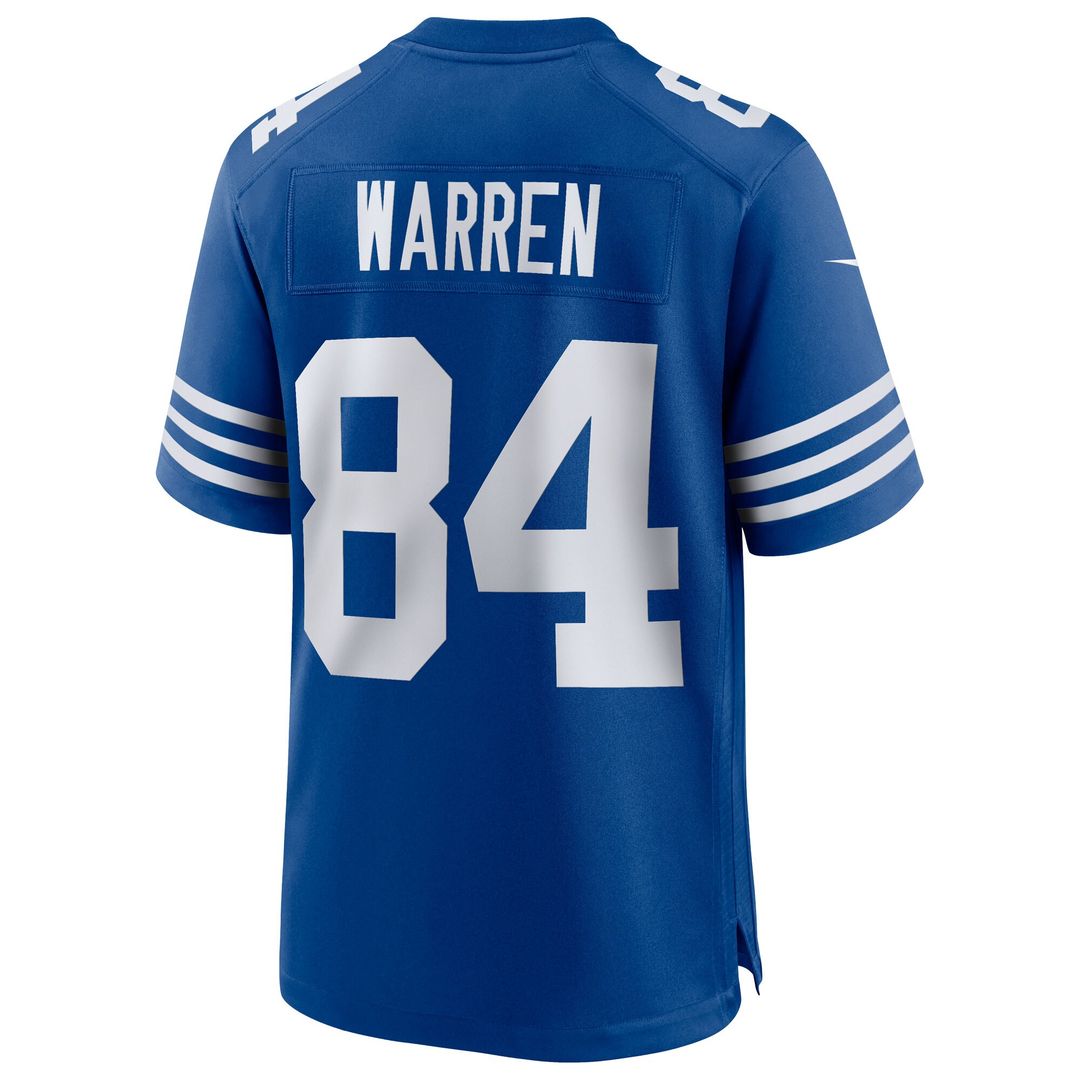 Tyler Warren Indianapolis Colts Nike Alternate  Game Jersey -  Royal