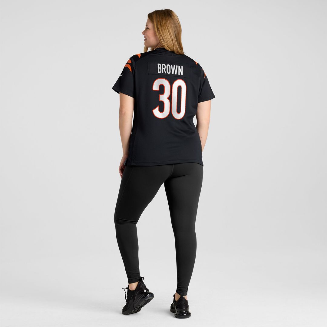 Chase Brown Cincinnati Bengals Nike Women's Team Game Jersey -  Black