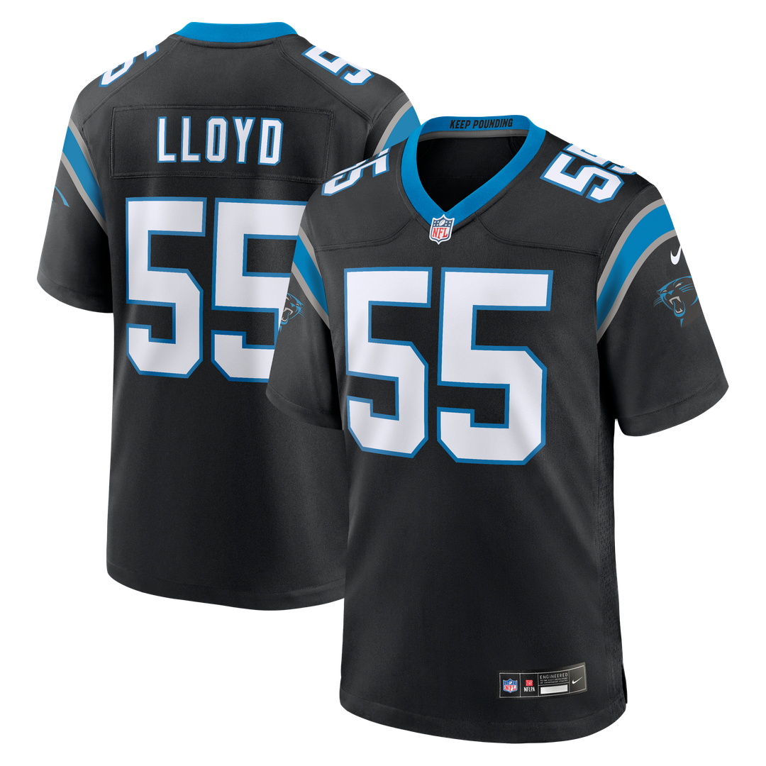 Devin Lloyd Carolina Panthers Nike Team Game Jersey - Black