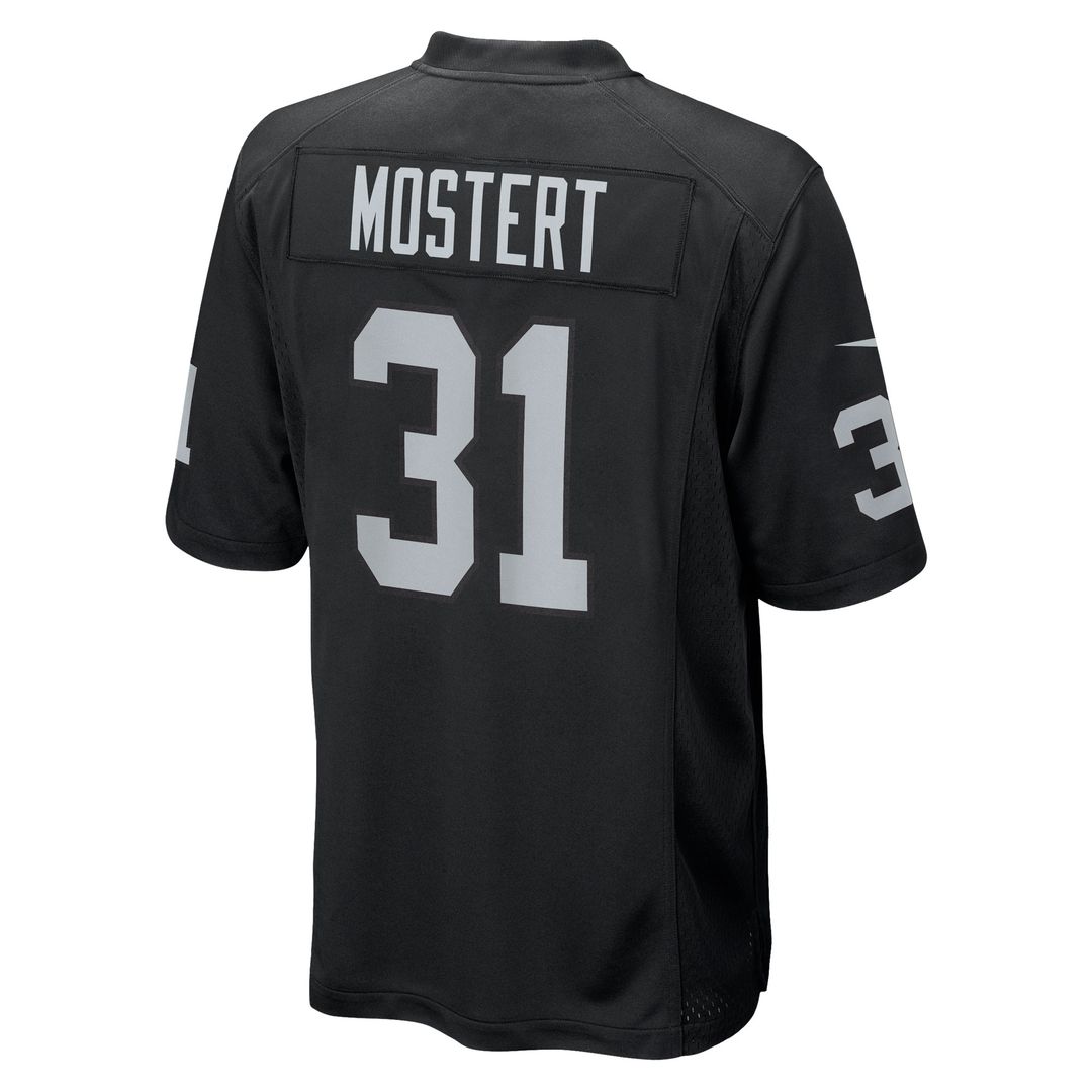 Raheem Mostert Las Vegas Raiders Nike Team Game Jersey -  Black