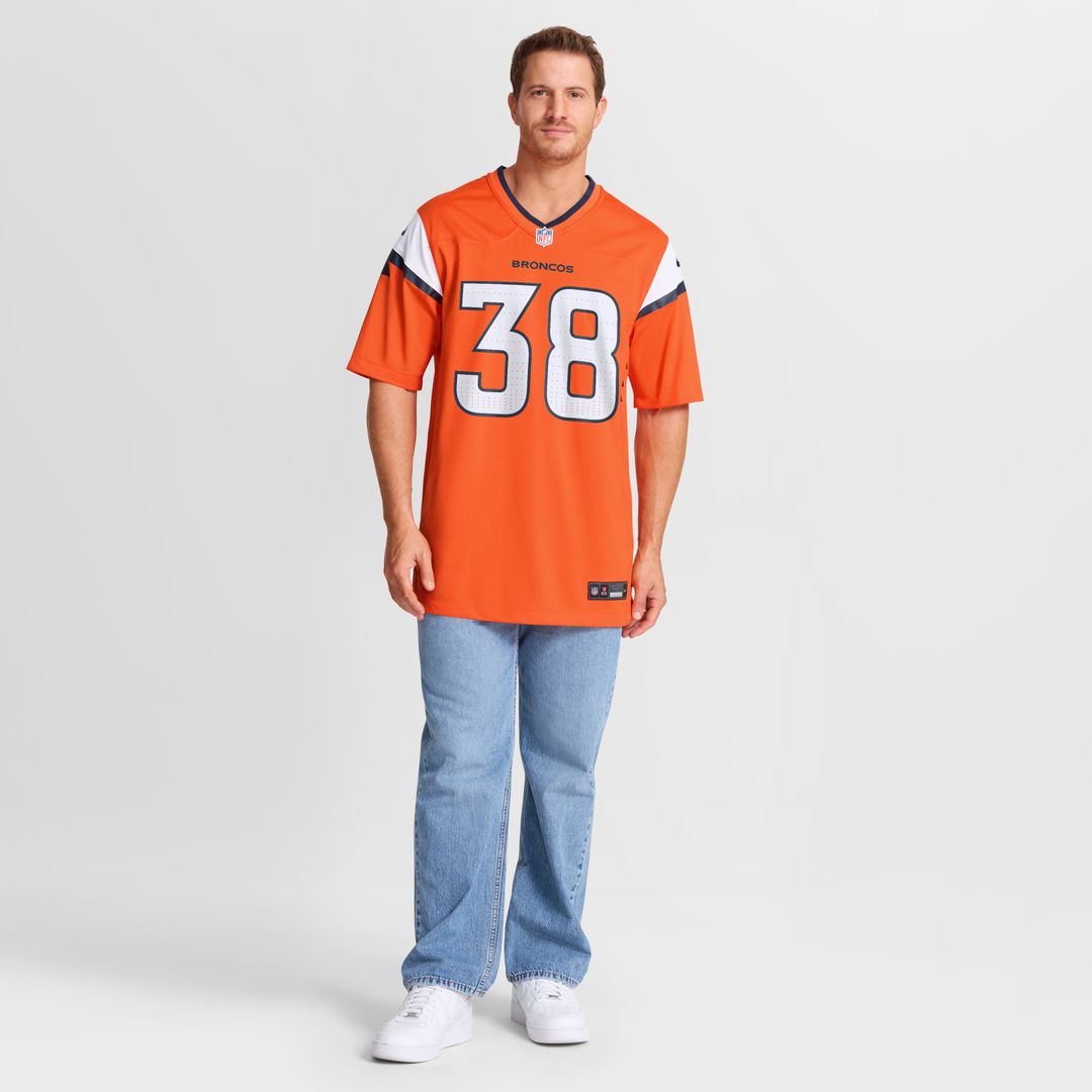 Jaleel McLaughlin Denver Broncos Nike Team Game Jersey -  Orange