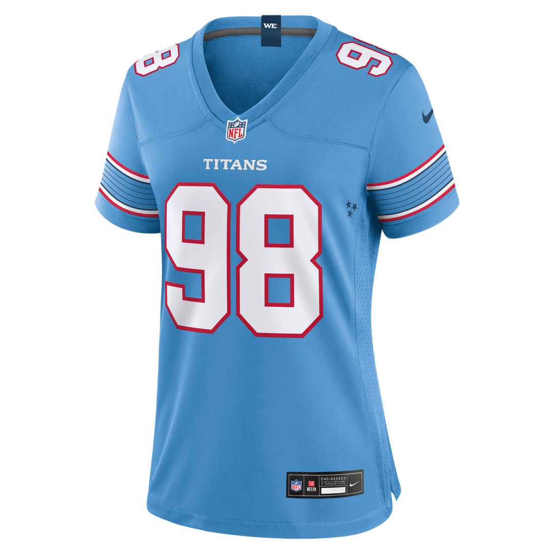Jeffery Simmons Tennessee Titans Nike Women's Game Jersey - White