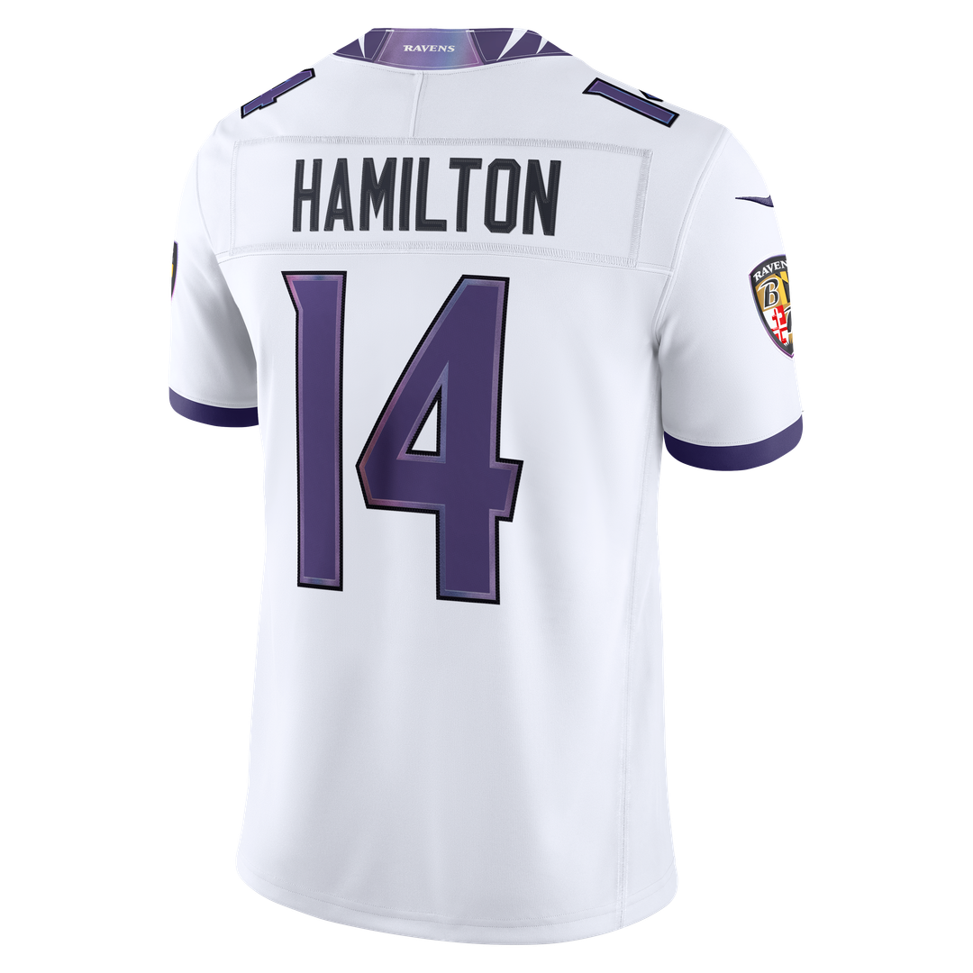 Kyle Hamilton Baltimore Ravens Nike Vapor F.U.S.E. Stitched Limited Jersey - Purple