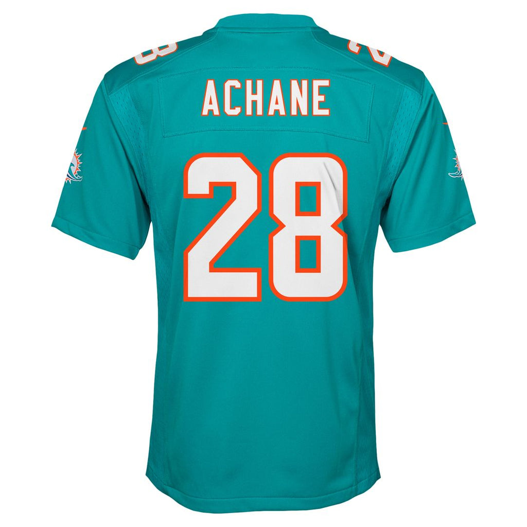 De’Von Achane Miami Dolphins Nike Youth Game Jersey - Aqua