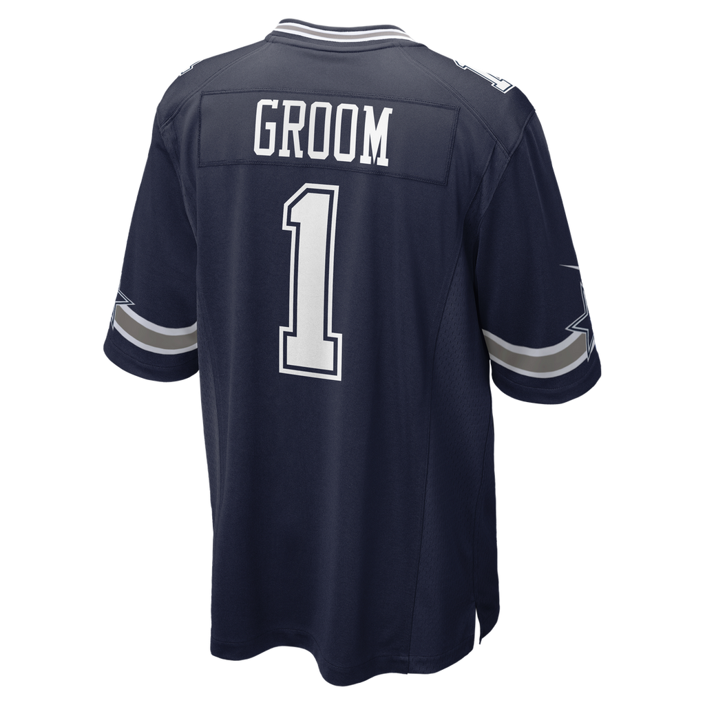 Number 1 Groom Dallas Cowboys Nike Game Jersey - Navy