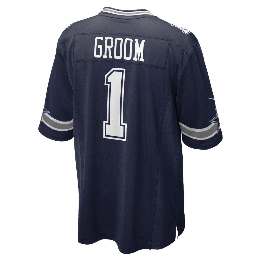 Number 1 Groom Dallas Cowboys Nike Game Jersey - Navy