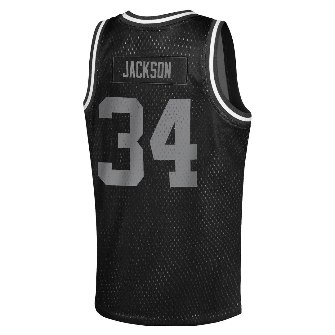 Bo Jackson Las Vegas Raiders Mitchell & Ness Youth Retired Player NFL Basketball Fashion Jersey - Black
