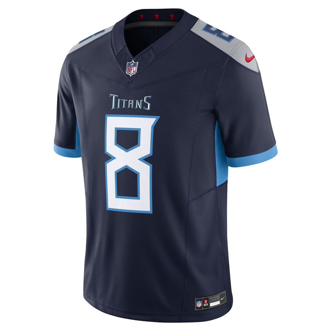 Will Levis Tennessee Titans Nike Alternate Oilers Throwback Vapor F.U.S.E. Limited Jersey - Light Blue