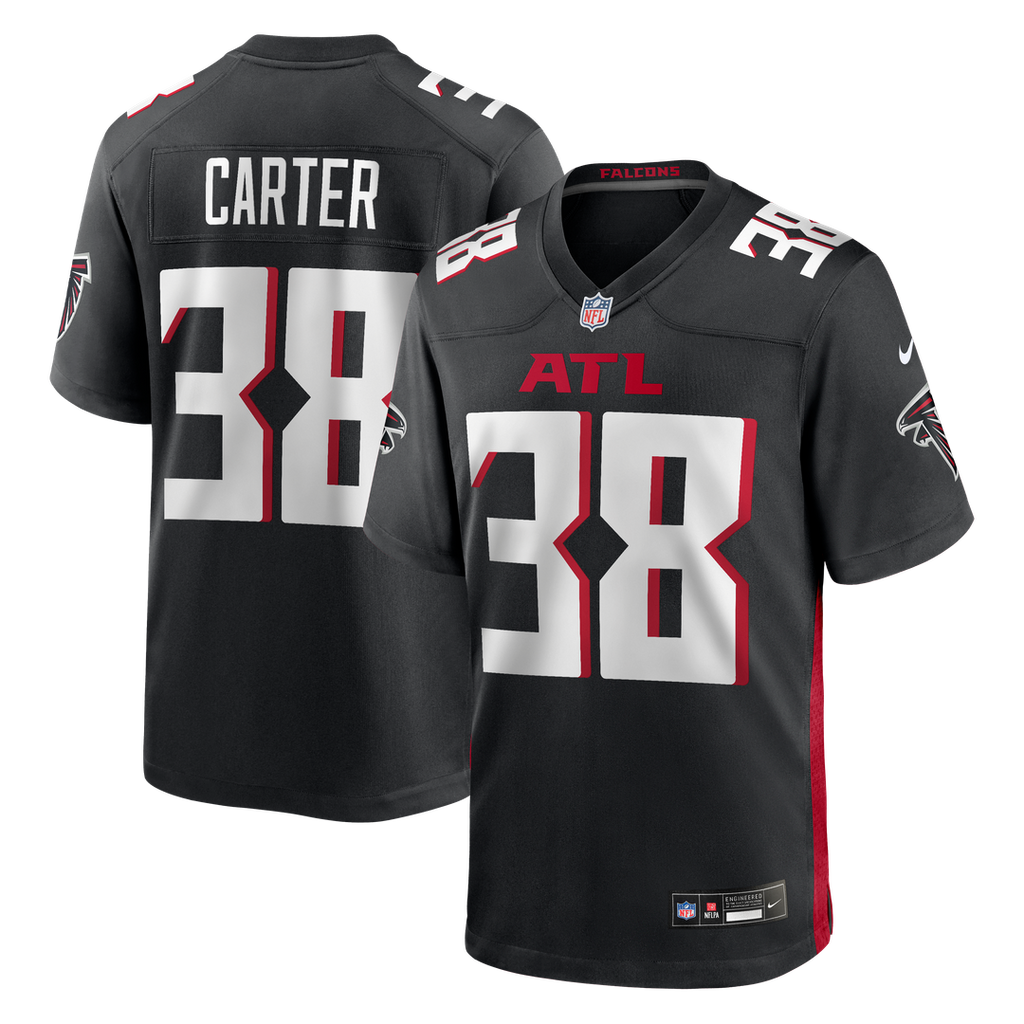 Nathan Carter Atlanta Falcons Nike Team Game Jersey -  Black