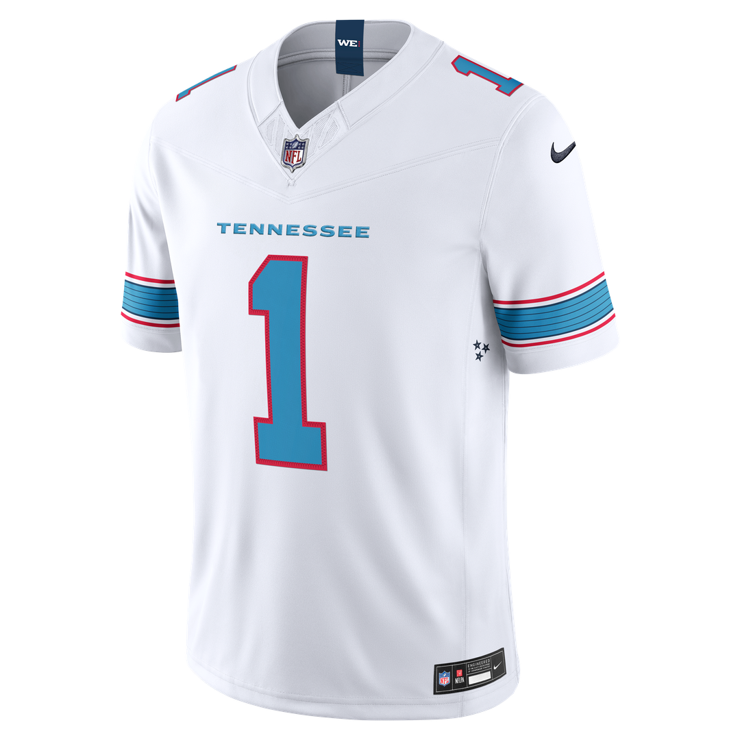 Cameron Ward Tennessee Titans Nike Vapor F.U.S.E. Stitched Limited Jersey - Light Blue