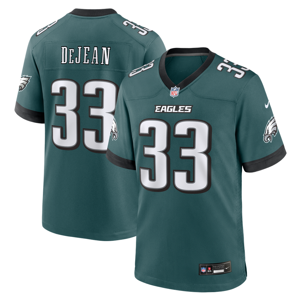 Cooper DeJean Philadelphia Eagles Nike Team Game Jersey -  Midnight Green